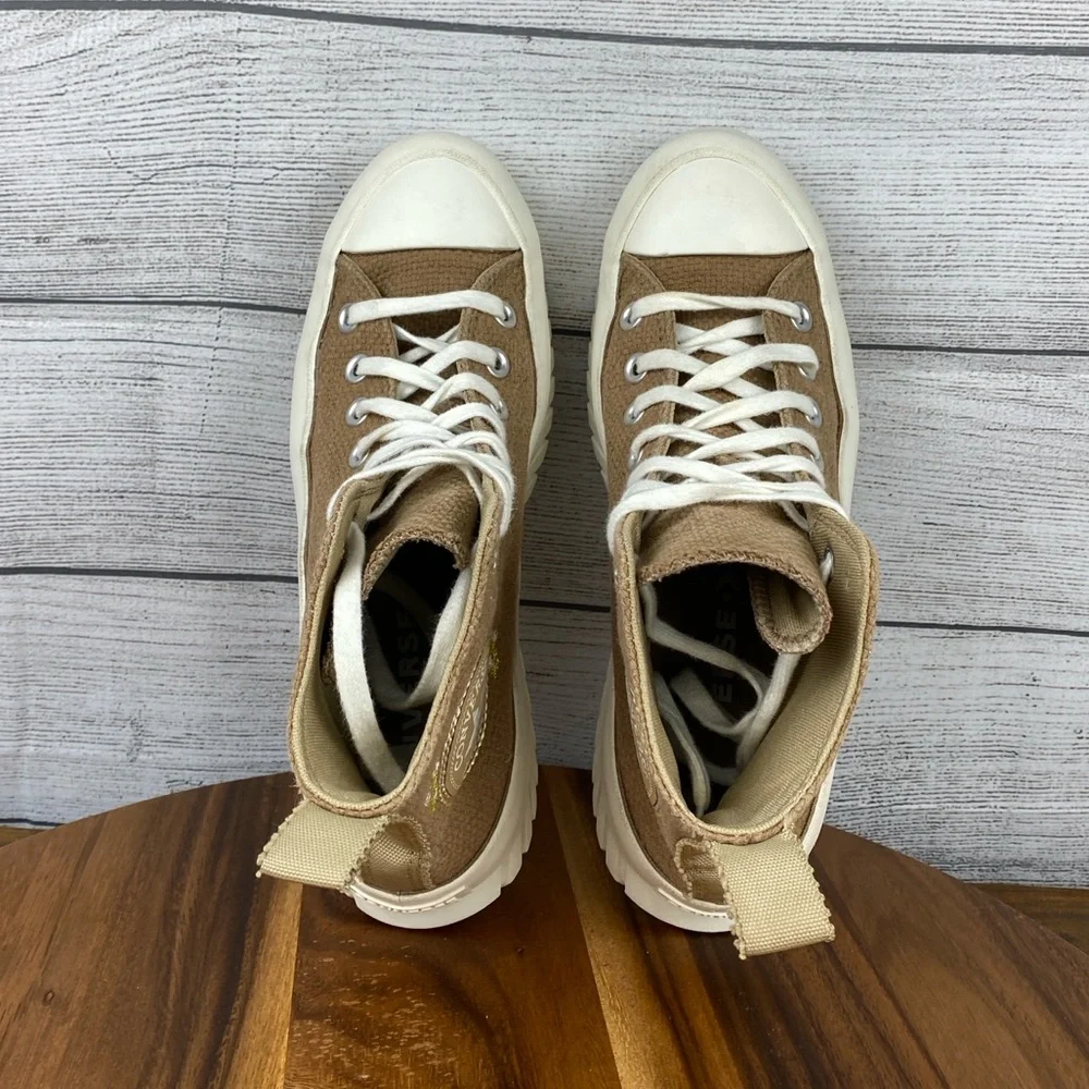 Converse Chuck Taylor All Star Lugged Platform 2.0 Autumn Embroidery Sand 8.5